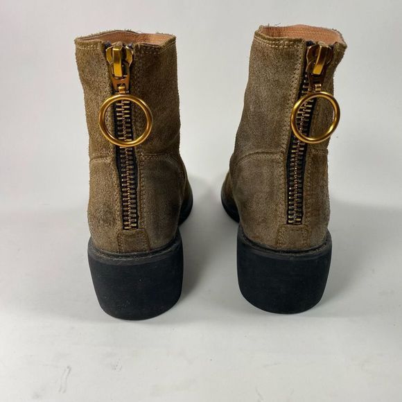 Leather ankle high booties - Picture 3 of 10